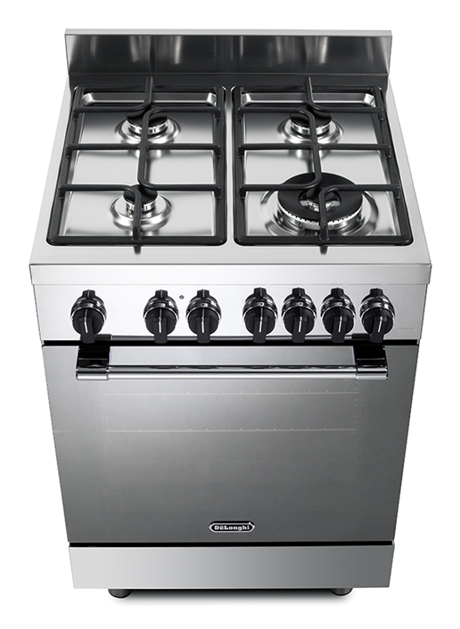 De’Longhi GEMMA 66 ML komfur og ovn Fritstående komfur Elektrisk Gaskomfur Rustfrit stål