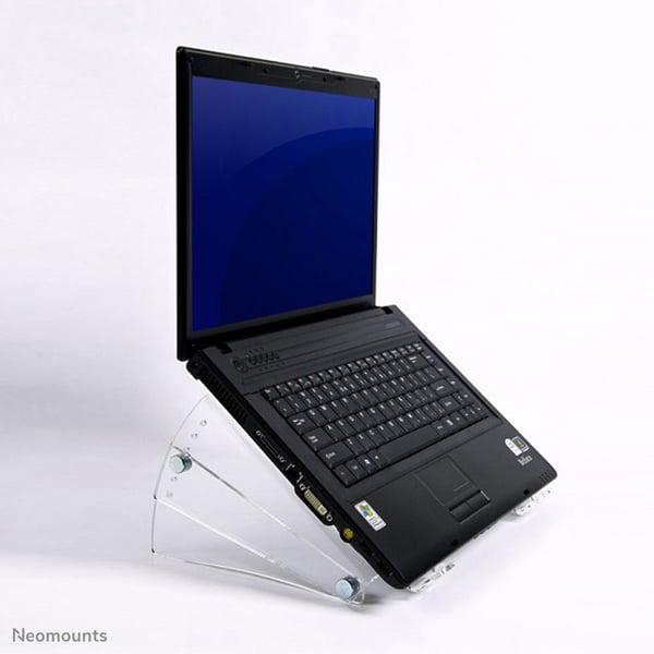 Neomounts NSNOTEBOOK300 Ställ för bärbara datorer Transparent 55,9 cm (22")
