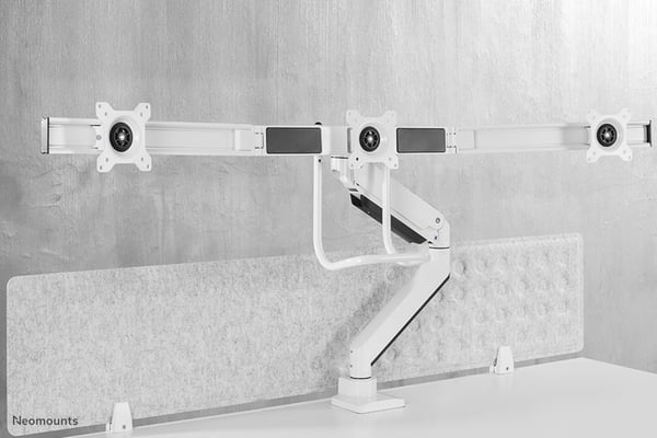 Neomounts NM-D775DX3WHITE skærmbeslag og -stativer 68,6 cm (27") Skrivebord Hvid