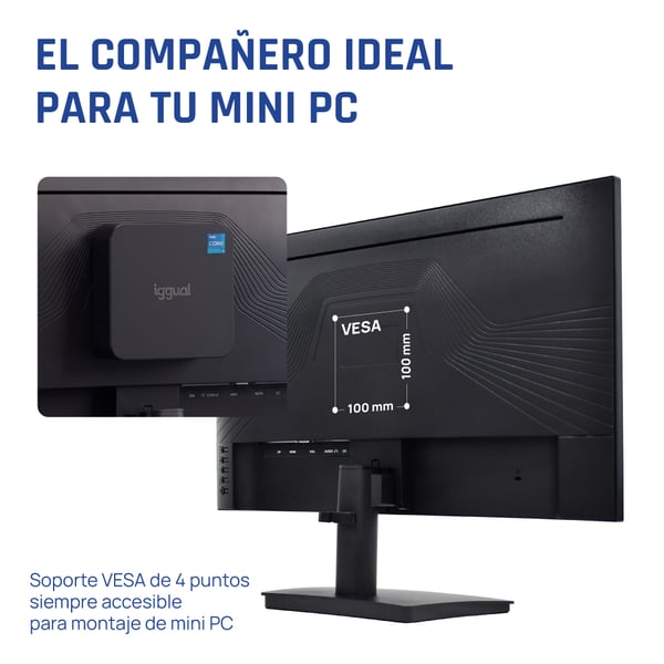 iggual ML24SPC platta pc-skärmar 60,5 cm (23.8") 1920 x 1080 pixlar Full HD LED Svart
