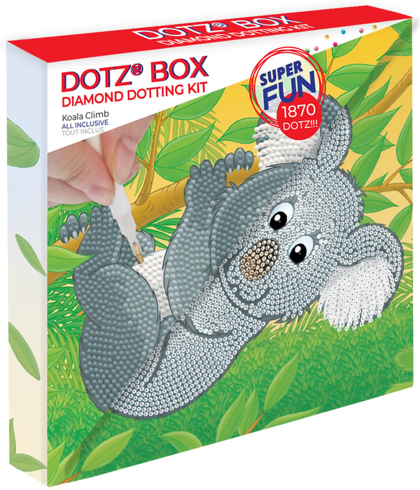 Diamond Dotz Broderi, Dotz box Diamantmosaik Koala DBX022