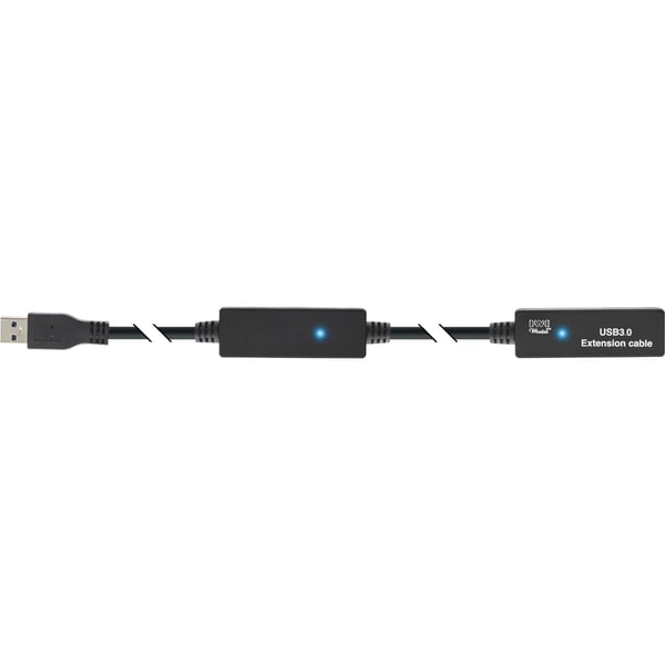 InLine 35655 USB-kabel USB 3.2 Gen 1 (3.1 Gen 1) 10 m USB A 5 Gbit/sek. Sort