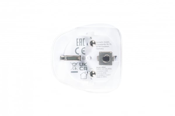 Verbatim 49541 strømstik adapter Universel Type E/F hybrid Hvid