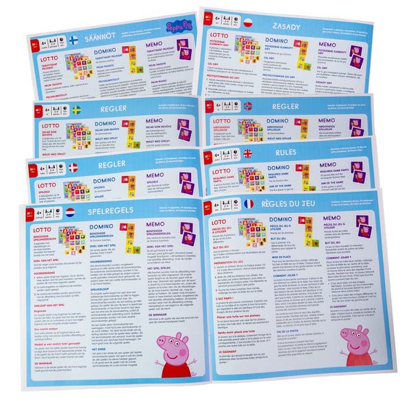 Tactic Peppa Pig 3 in 1 Lotto, Domino, Memo