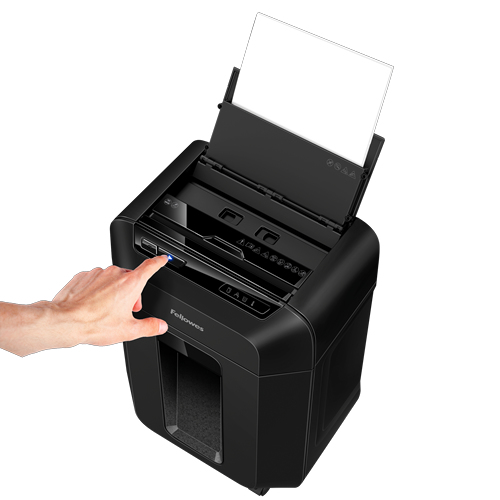 Fellowes Automax 80M paperisilppuri Silpuksi leikkaava 22 cm Musta