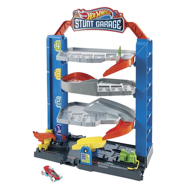 Hot Wheels City Stunt Garage-lekset Presentidé till barn i åldrarna 3 till 8 år