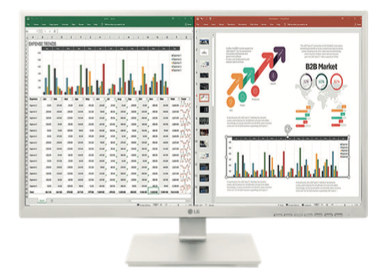 LG 27BK55YP-W computerskærm 68,6 cm (27") 1920 x 1080 pixel Fuld HD LED Sort LG 27BK55YP-W computerskærm 68,6 cm (27") 1920 x 1080 pixel Fuld HD LED Sort