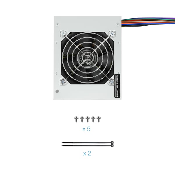 TooQ Fonte Ecopower II enhed til strømforsyning 500 W 20+4 pin ATX SFX Sølv