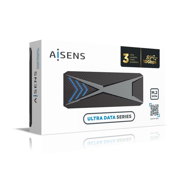 AISENS ASM2-RGB013B drevkabinet SSD kabinet Sort M.2