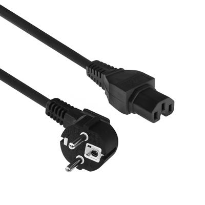 ACT AK5313 strömkablar Svart 2 m CEE7/7 C15 coupler