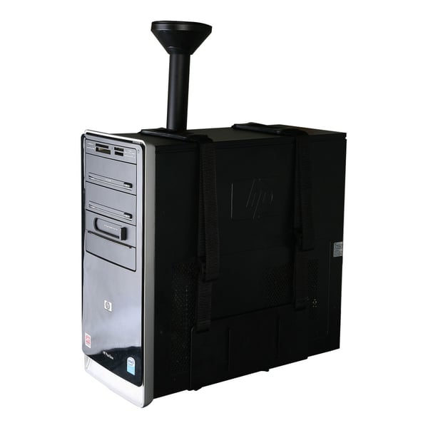 Techly ICA-CS 63 CPU holder Skrivebordsmonteret CPU-holder Sort