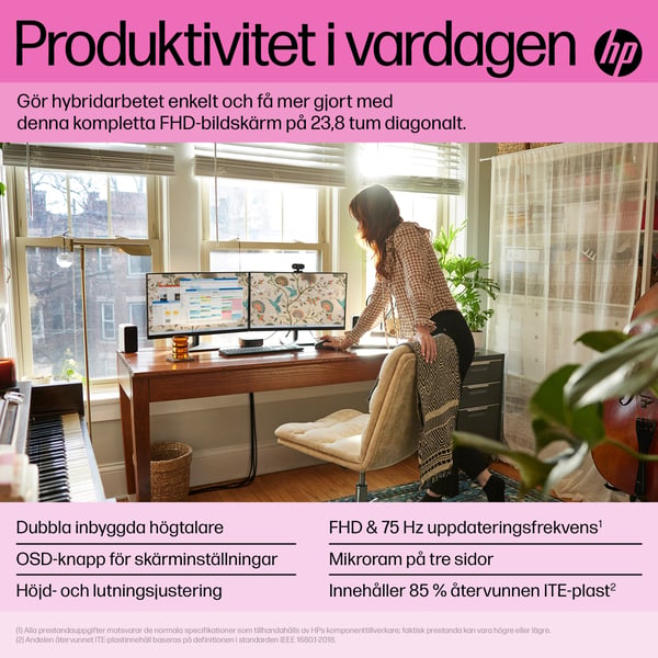 HP P24h G5 FHD-skärm