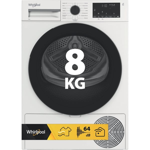 Whirlpool C WD 83M WBS IT tørretumbler Fritstående Front-læsning 8 kg Hvid