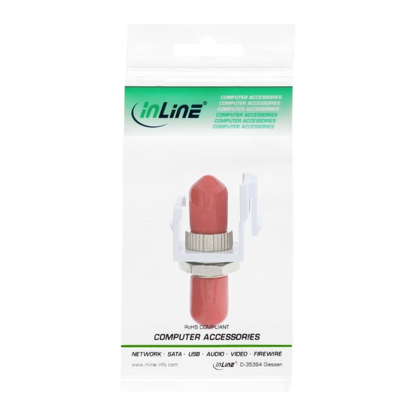 InLine 89988D fiber adapter 1 stk Hvid