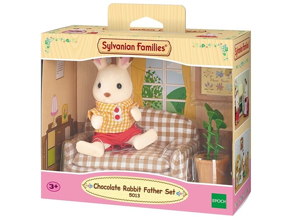 Sylvanian Families Sæt med Far Chokoladekanin (sofa)