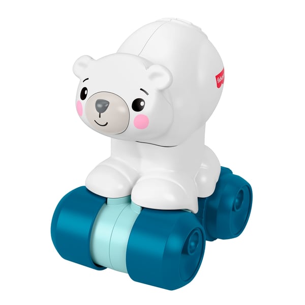 Fisher-Price kravleisbjørn, babyaktivitetslegetøj til kravleleg med sensoriske detaljer