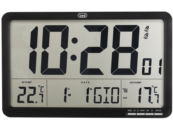 Trevi OM 3560 RC Svart LCD Batteri