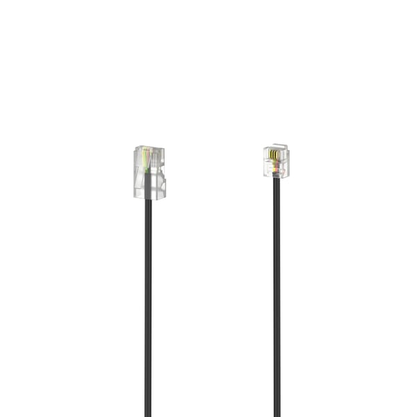 Hama 00201141 telefonkabel 3 m Sort