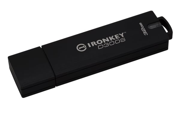 Kingston Technology IronKey 32 GB D300S AES 256 XTS krypteret USB-drev