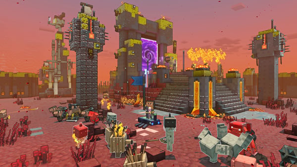 Nintendo Minecraft Legends - Deluxe Edition Förenklad kinesiska, Tyska, Nederländska, Engelska, Spanska, Franska, Italienska, Japanska, Koreanska, Portugisiska, Ryska Nintendo Switch