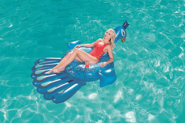 Bestway 41101 pool- och badmadrass Blå Vinyl Sittbadleksak