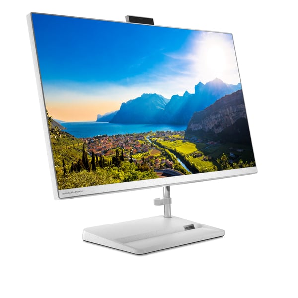 Lenovo IdeaCentre AIO 3 27ALC6 AMD Ryzen™ 5 7430U 68,6 cm (27") 1920 x 1080 pixel All-in-One PC 16 GB DDR4-SDRAM 512 GB SSD Windows 11 Home Wi-Fi 6 (802.11ax) Hvid