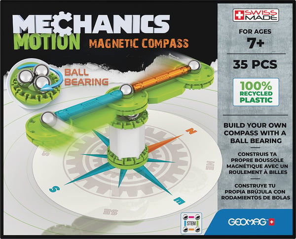 Geomag Mechanics Motion RE Compass Neodymium magnet-legetøj