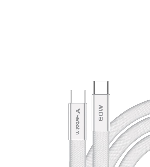 Verbatim 30274 USB-kabel USB 2.0 1,2 m USB C 0,48 Gbit/sek. 60 W Hvid