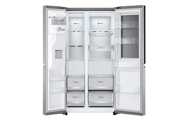 LG GSXE90MBDD Kombinerad kyl/frys side-by-side Fristående 628 l Rostfritt stål