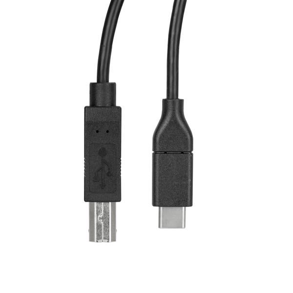 StarTech.com USB2CB50CM USB-kabel USB 2.0 0,5 m USB C USB B 0,48 Gbit/sek. Sort