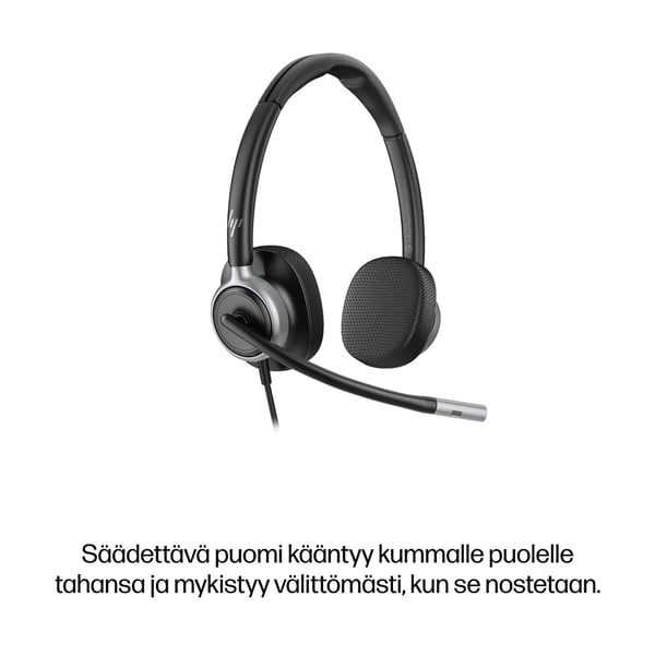 HP Poly Mission 625 -USB-stereokuulokemikrofoni, langallinen (tukkupakkaus)