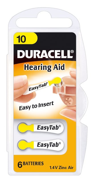 Duracell Hearing Aid DA10 Engangsbatteri