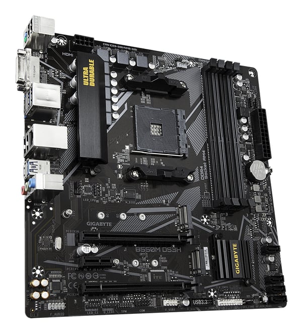 GIGABYTE B550M DS3H bundkort AMD B550 Stik AM4 micro ATX