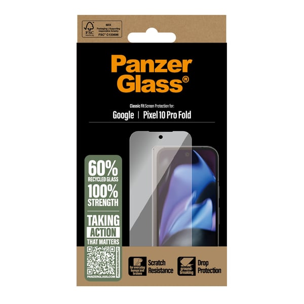 PanzerGlass ® Skærmbeskyttelse Google Pixel 10 Pro Fold 5G | Classic Fit