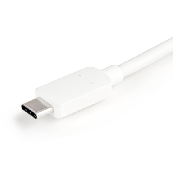 StarTech.com CDP2HDUACPW kannettavien tietokoneiden telakka ja porttitoistin Langallinen USB 3.2 Gen 1 (3.1 Gen 1) Type-C Valkoinen
