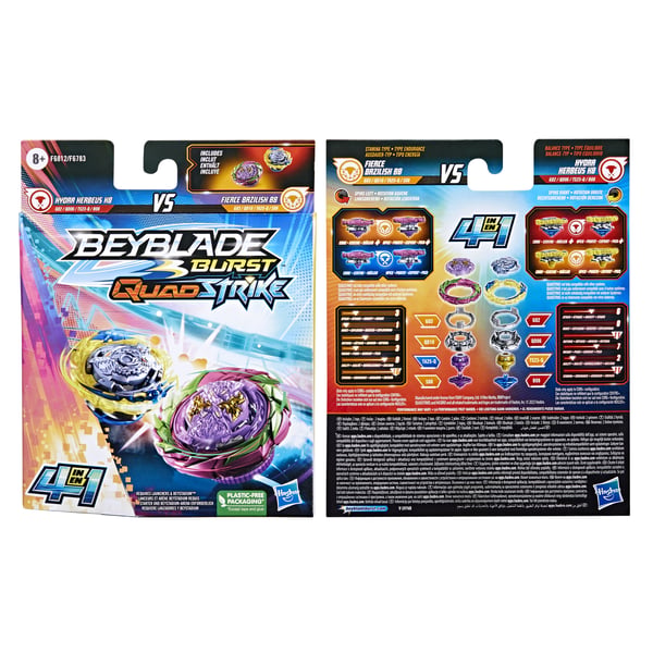 Beyblade Hydra Kerbeus K8 VS Fierce Bazilisk B8 Battle-snurrleksak