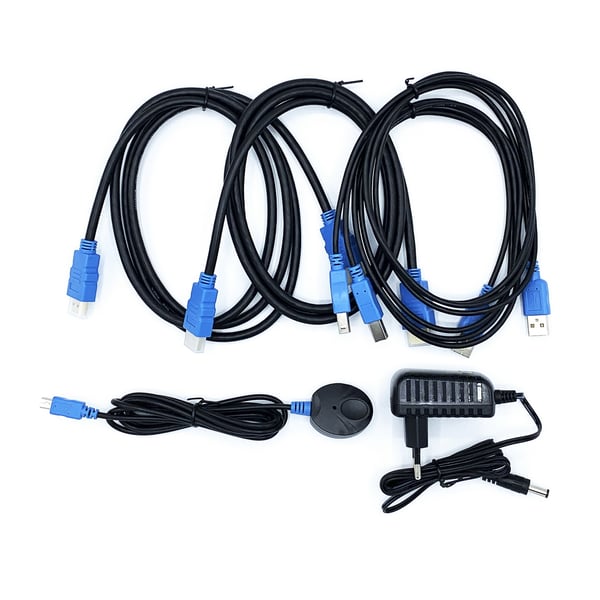 AISENS A111-0400 KVM-switchar Svart