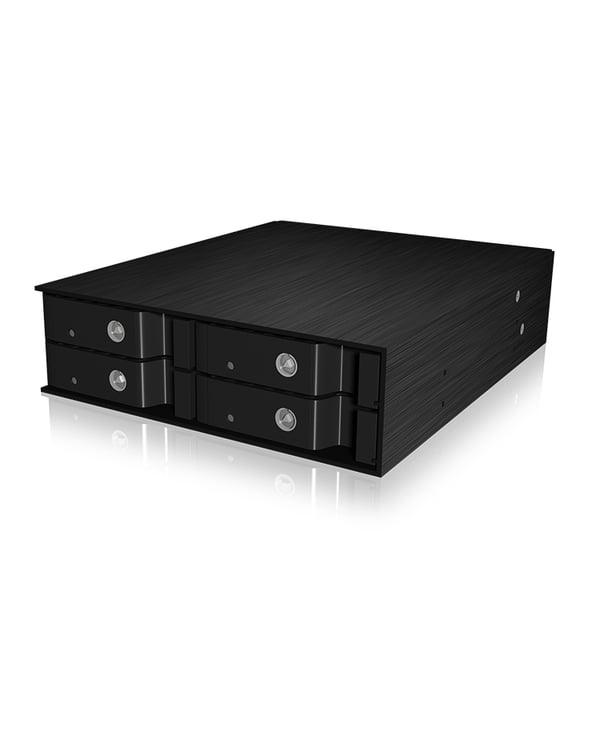 ICY BOX IB-2240SSK 13,3 cm (5.25") Fack för datalagringsenhet Svart