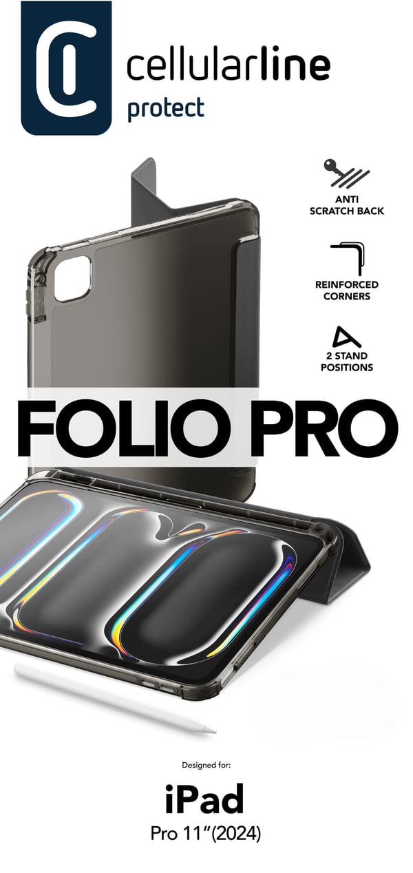 Cellularline 8018080480249 27,9 cm (11") Folio Svart