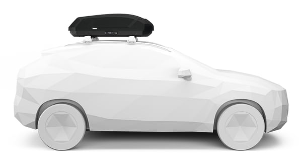 Thule Force 3 S Kova suksiboksi Musta