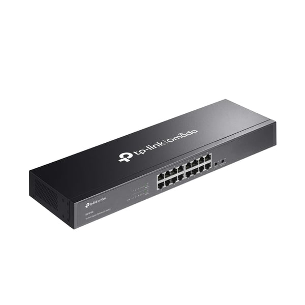 TP-Link Omada DS1016G nätverksswitchar Ohanterad Gigabit Ethernet (10/100/1000) 1U Svart