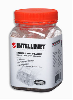 Intellinet 502375 liitinjohto RJ-45 Läpinäkyvä