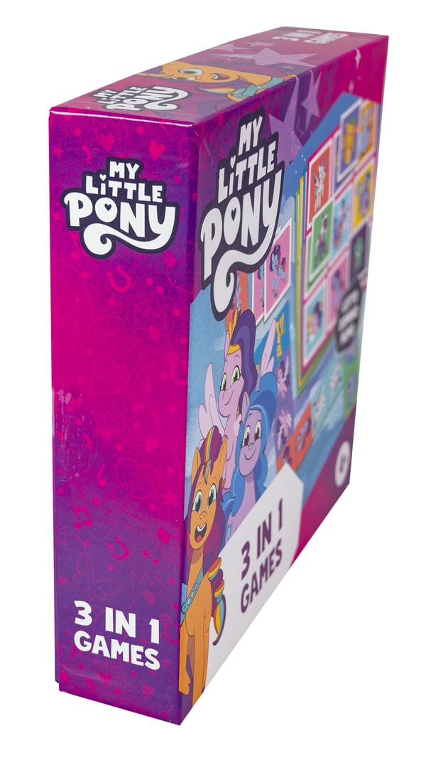 Tactic Peppa Pig My Little Pony 3 in 1 Lotto, Domino, Memo