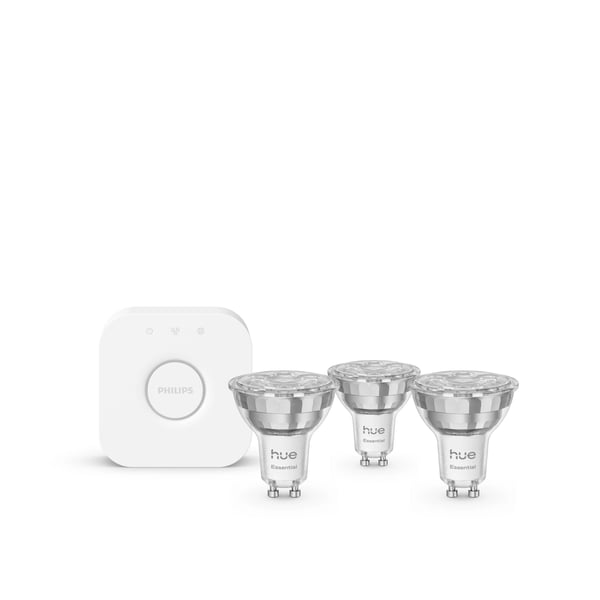 Philips Hue White and Color ambiance Essentielt startsæt: 3 GU10 pærer (345 lm)