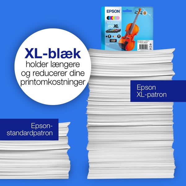 Epson Multipakke, 6 farver 250 Violin Claria Photo HD EasyMail-blæk
