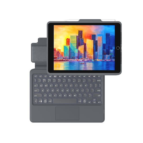 ZAGG KBD PRO KEYS MED TRACKPAD TYSK FÖR APPLE IPAD 10.2 SVART/GRÅ (103407953)