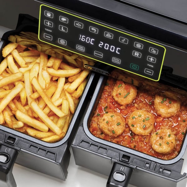 Ariete 4623/00 Dubbel 8 l 1700 W Varmluftsfritös Svart