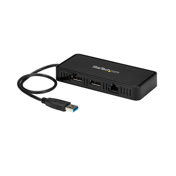 StarTech.com USB till dubbel DisplayPort-minidockningsstation med GbE LAN - Dubbel 4K 60 Hz