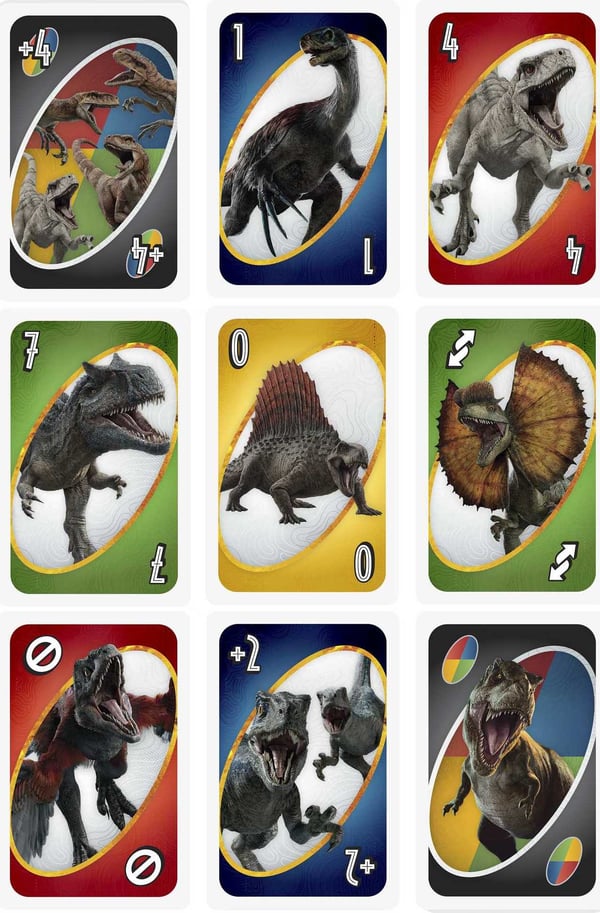 Mattel Games UNO Jurassic World Dominion