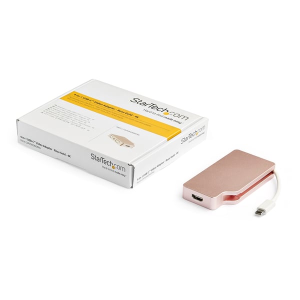 StarTech.com CDPVDHDMDPRG USB grafisk adapter 3840 x 2160 pixel Roseguld